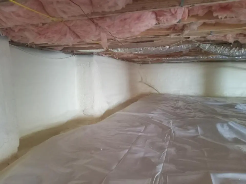 Crawl space encapsulation with closed-cell spray foam for Metal Roof Coating in Oakland